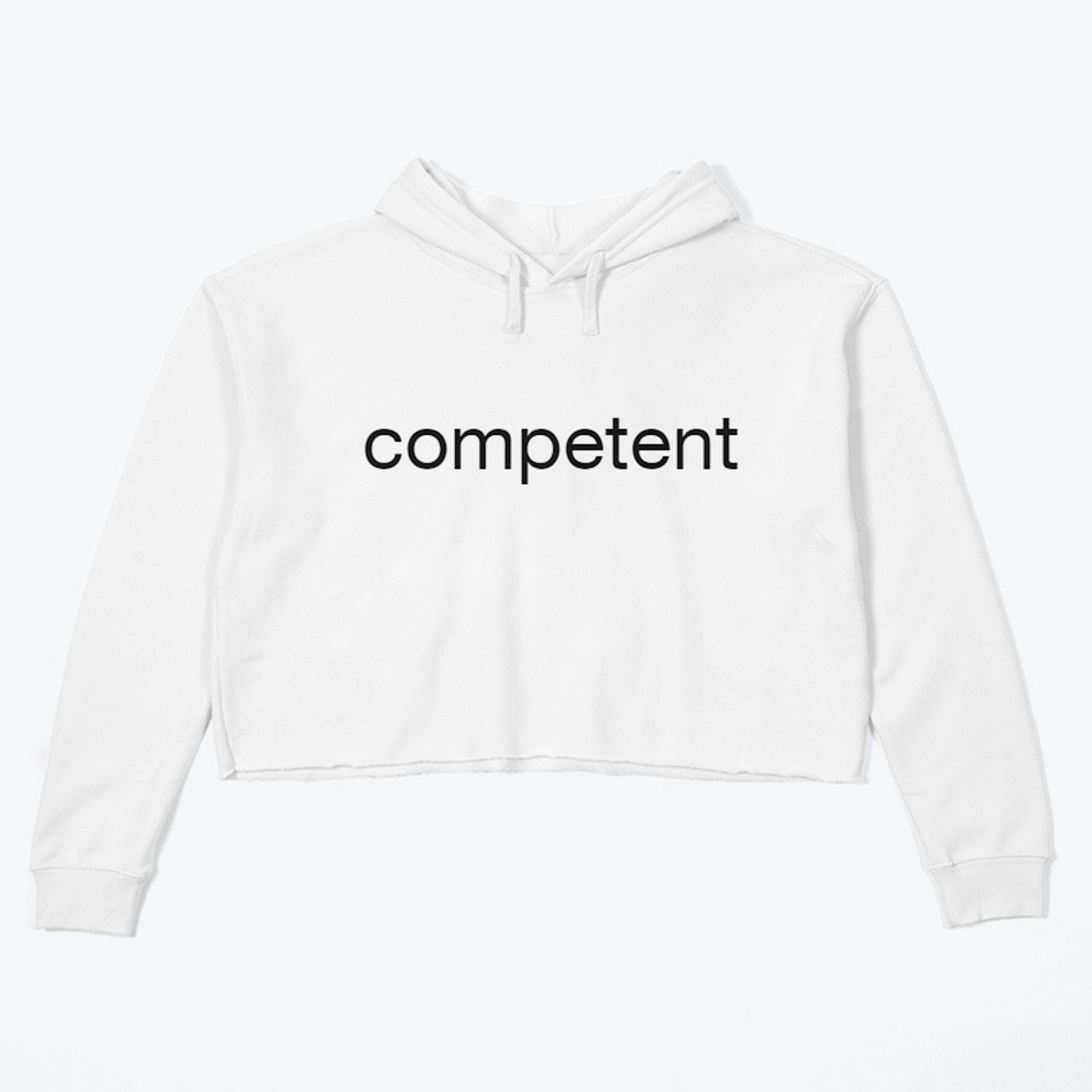 competent crop hoodie